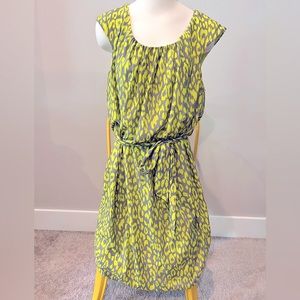 Signature by Robbie Bee Green & Gray Elastic Tie Waist Dress. Size 16W